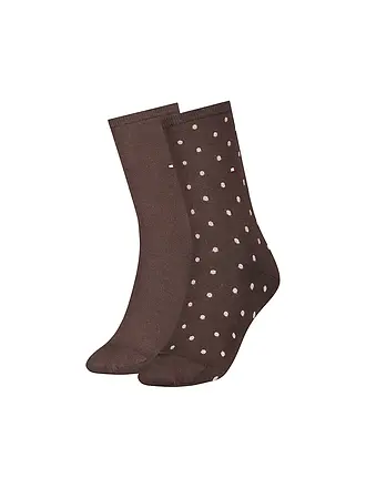 TOMMY HILFIGER | Chaussettes lot de 2 gris chiné | braun